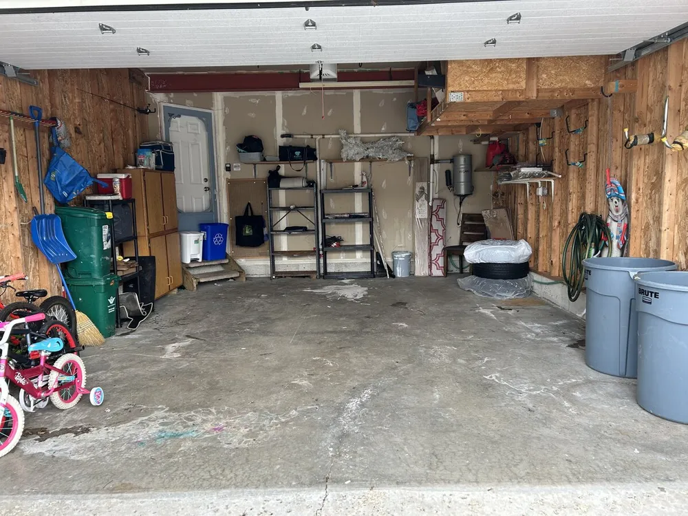 Organized clean garage after Rejuv Cleaning service