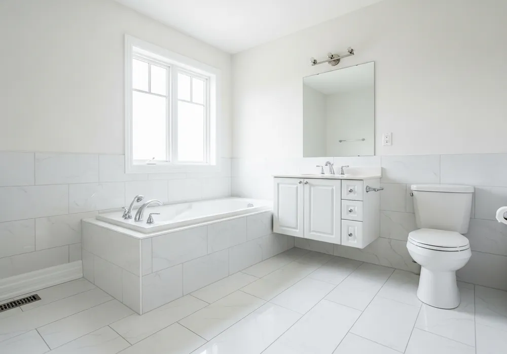 Sparkling clean bathroom after a professional deep clean service — Rejuv Cleaning Columbus OH